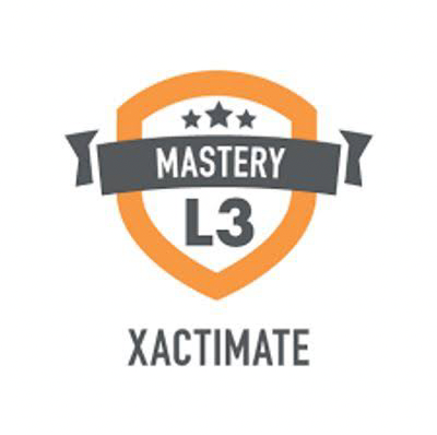 Xactimate Level 3 Mastery certified